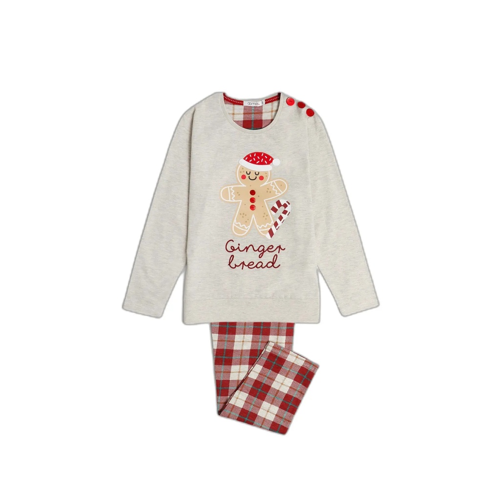 Pyjama manches longues Pain d'épices - Admas (6 ans)