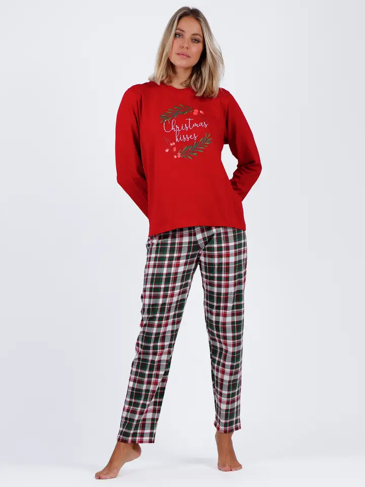 Pyjama manches longues Christmas Nature pour dames - Admas (M)
