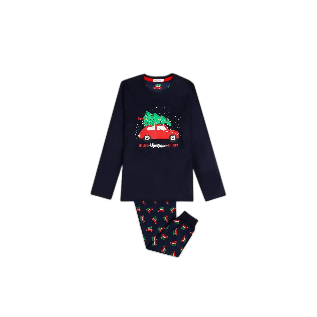 Pyjama manches longues Xmas Tree Bleu marine - Admas (6 ans)