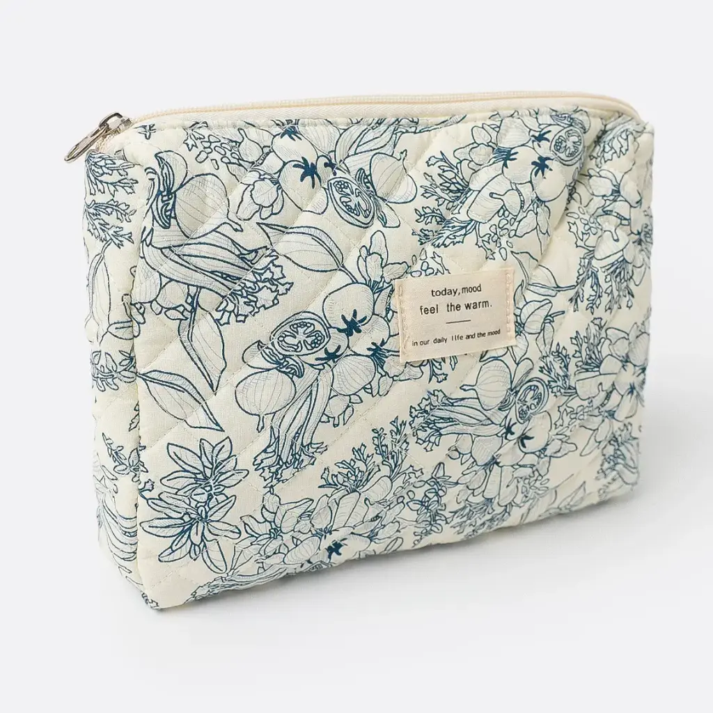 Compact Toile de Jouy Pouch - Admas