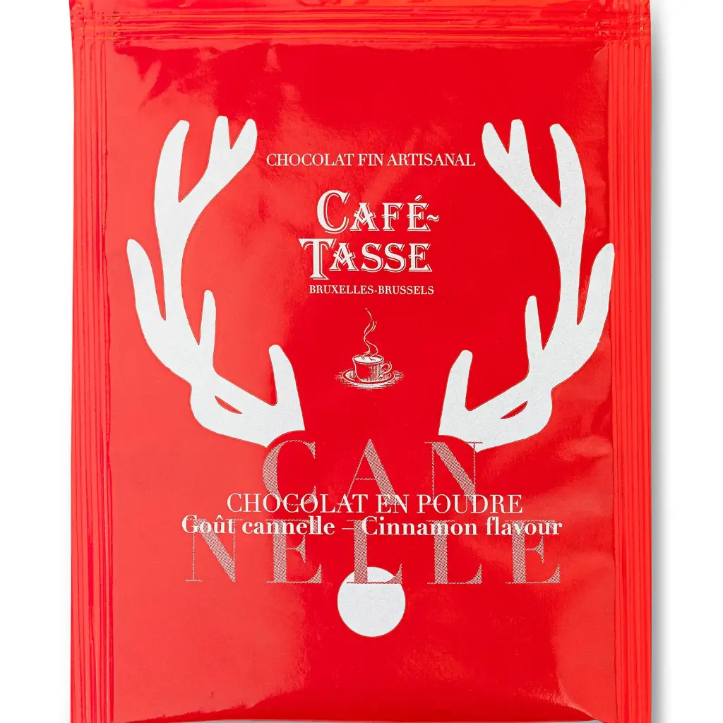 Zakje chocoladepoeder met kaneelsmaak - Café-Tasse