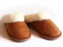 Mules femmes Camel en peau de mouton - D.grandiose