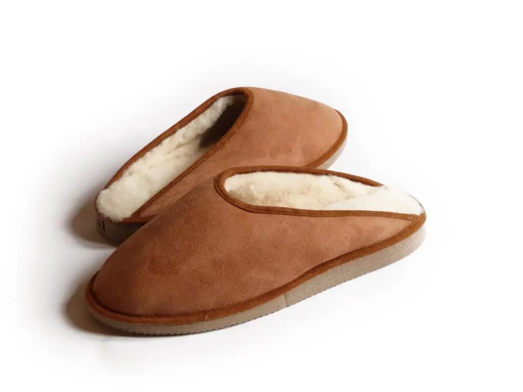 Mules Camel en peau de mouton - Dgrandiose (41)
