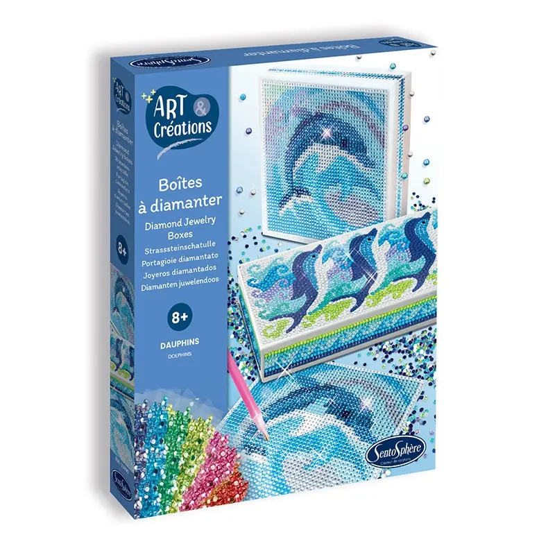 Boîtes à Diamanter Dauphins - Liste d'anniversaire d'Héloïse