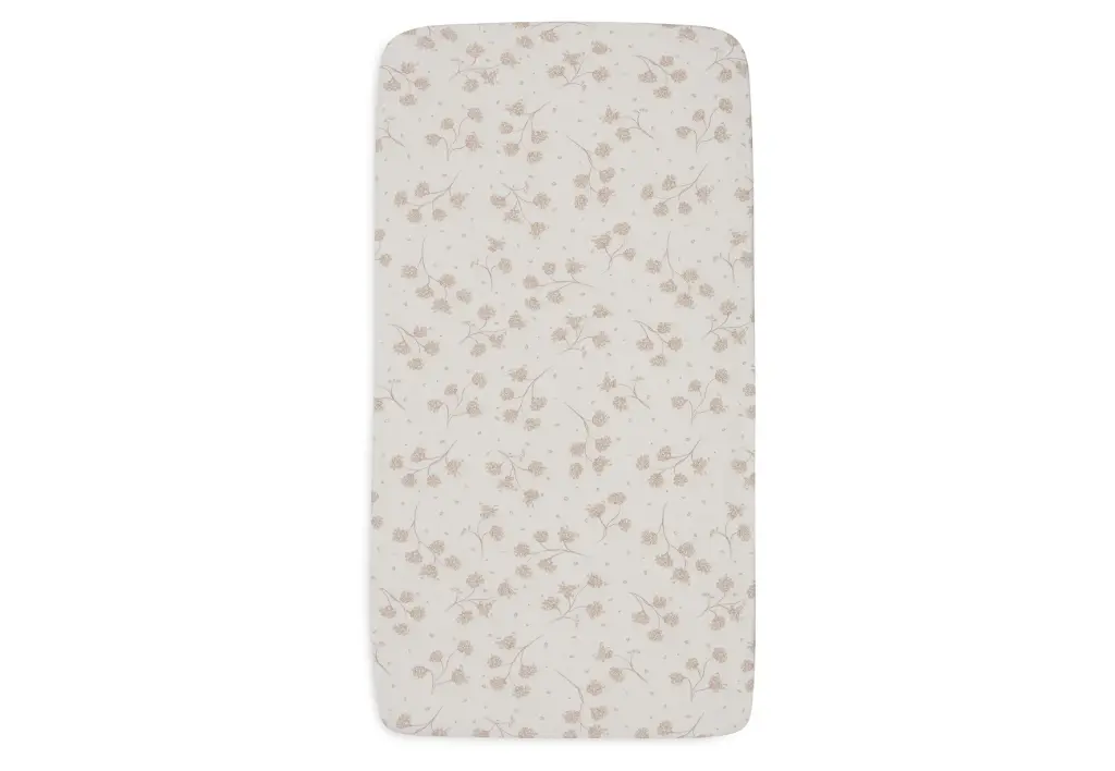 Drap-housse en Jersey Leafy Dreams 60x120 cm - Liste de naissance de Julie Tessier et Hugues Opsommer