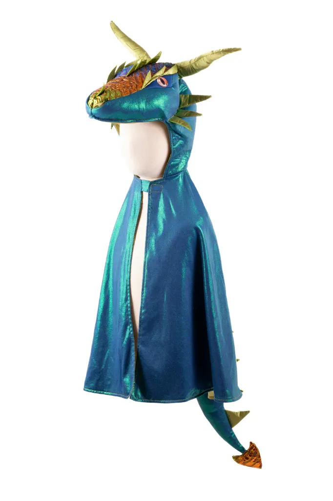Emerald the Metallic Dragon-cape - Great Pretenders (3-4 jaar)