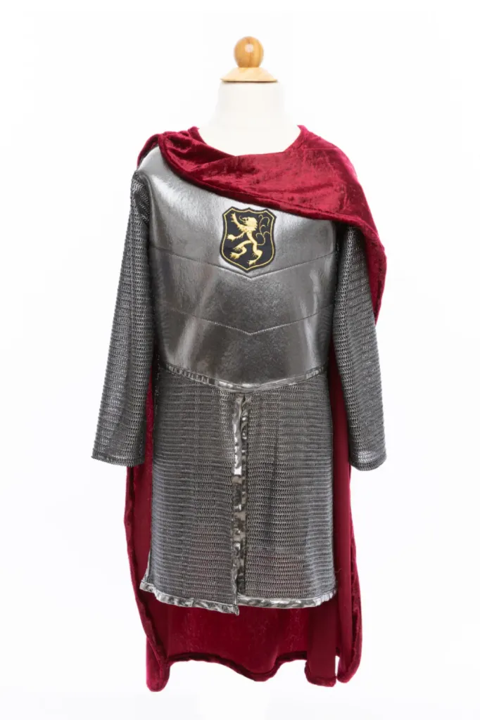 Tunique et cape de Chevalier Cap Argent - Great Pretenders (9-10 ans)