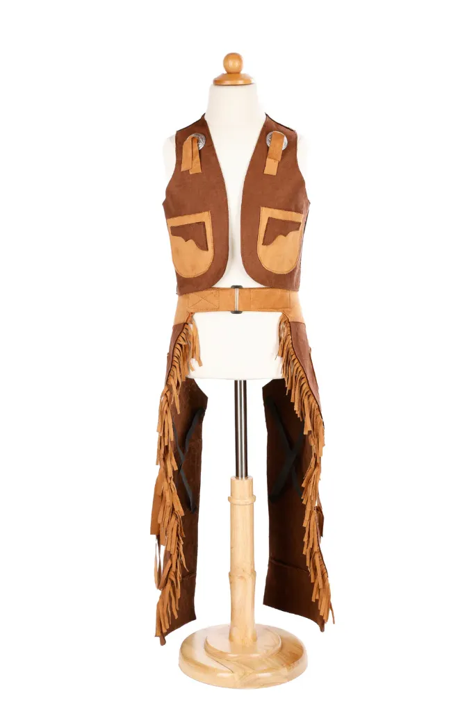 Cowboyvest en chaps - Great Pretenders (7-8 jaar)