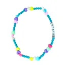 Elastic Necklace Blue Heart - Ratatam
