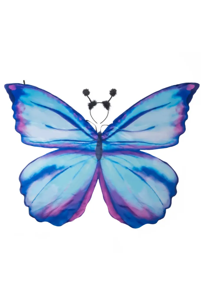 Blue Fabric Butterfly Wings - Great Pretenders