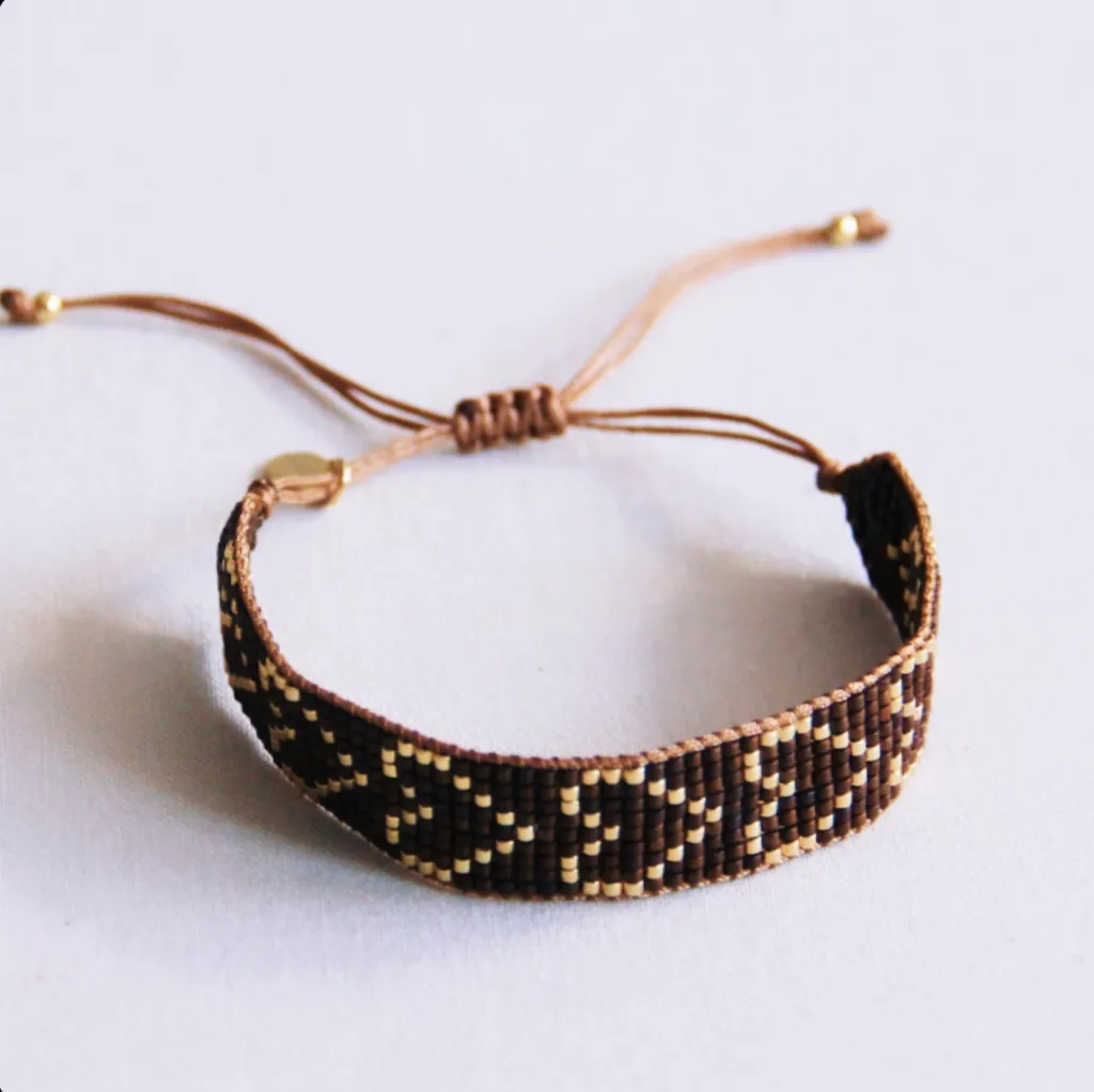Bague en perles Tilabead nuances nude- Bazou