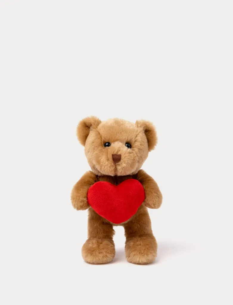 Ours en peluche Theo avec Cœur - Teddy Kompaniet