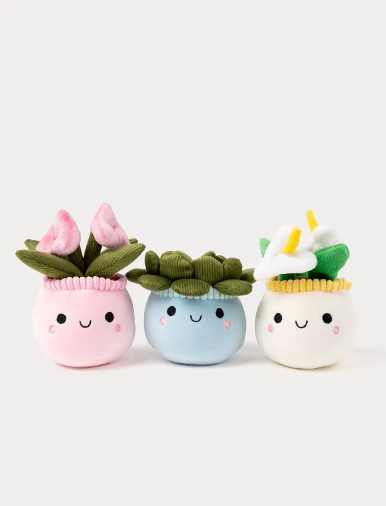 Soft Toy Flowers Plant Small - Teddy Kompaniet (Blue)