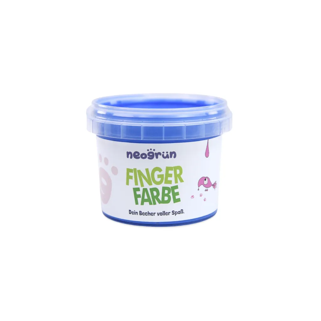 Organic Vegan Finger Paint 120 g Blue - Neogrün