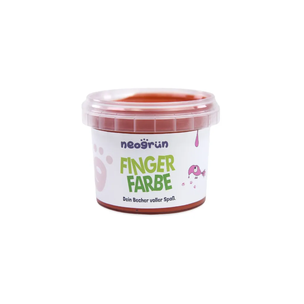 Peinture aux doigts vegan bio 120 g Rouge - Neogrün