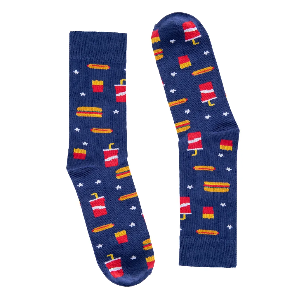 Chaussettes adultes FastFood - Faves