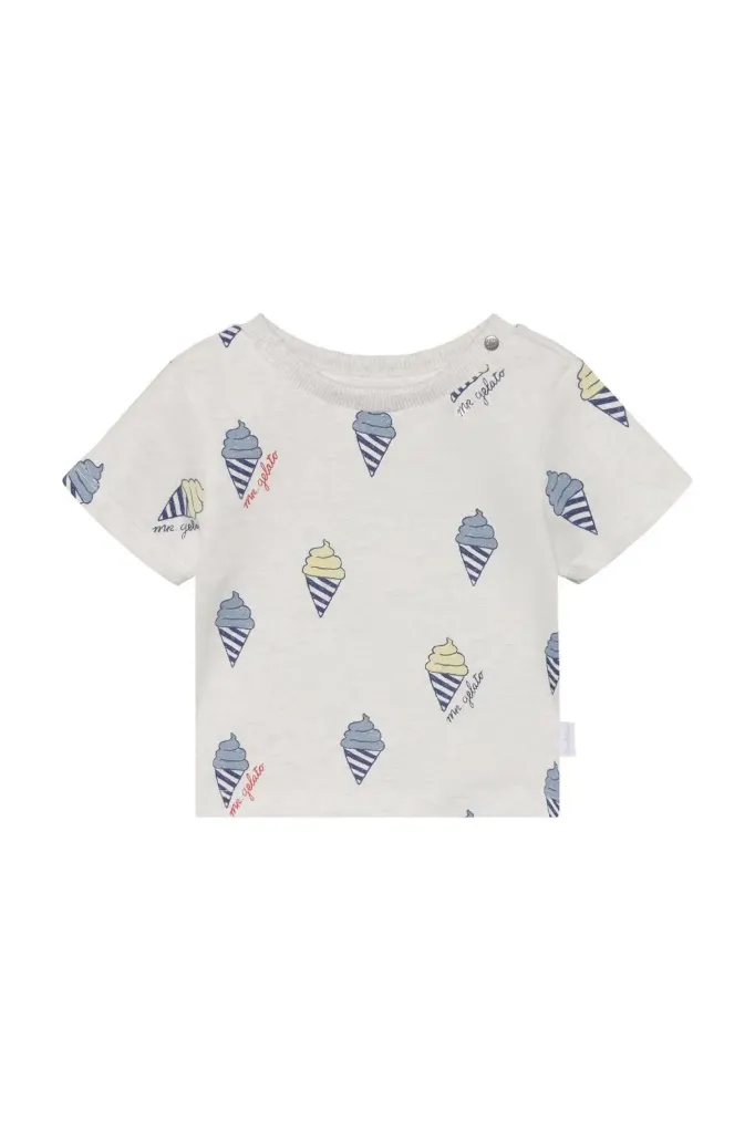 T-shirt MC Oatmeal Melange - Noppies (68)