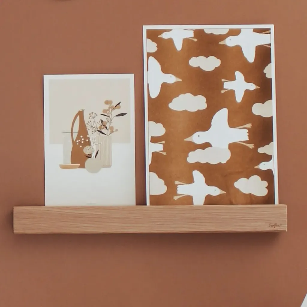 Magnetische houten wandplank 30 cm - Ferflex