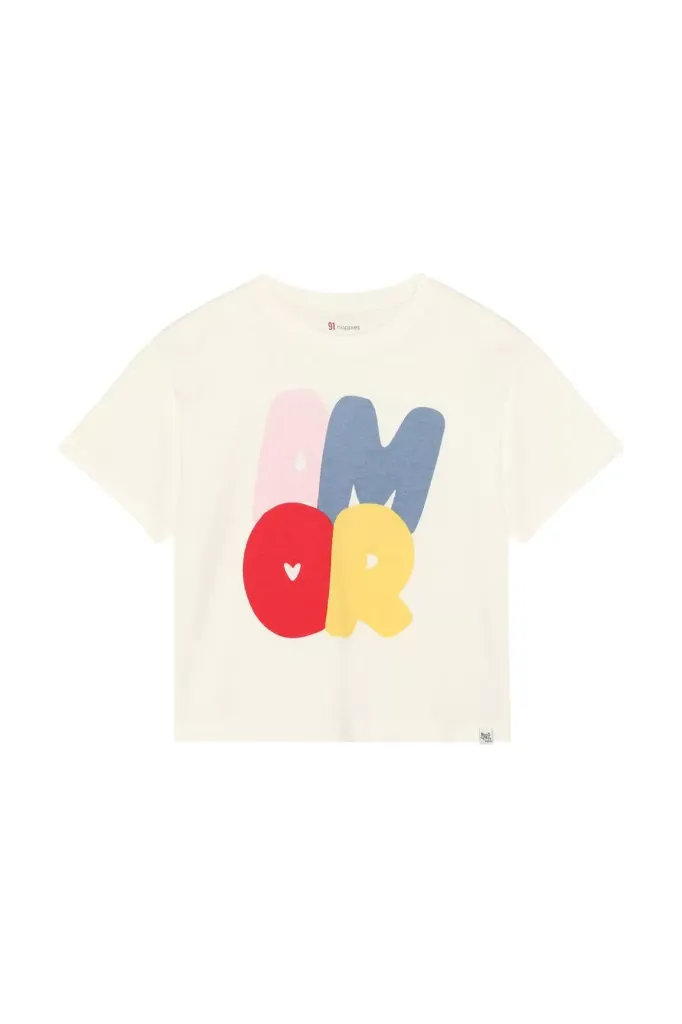 T-shirt korte mouwen Egret Amor - Noppies (4 jaar)