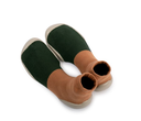 Chaussons Color Block Vert Forêt - COLLEGIEN