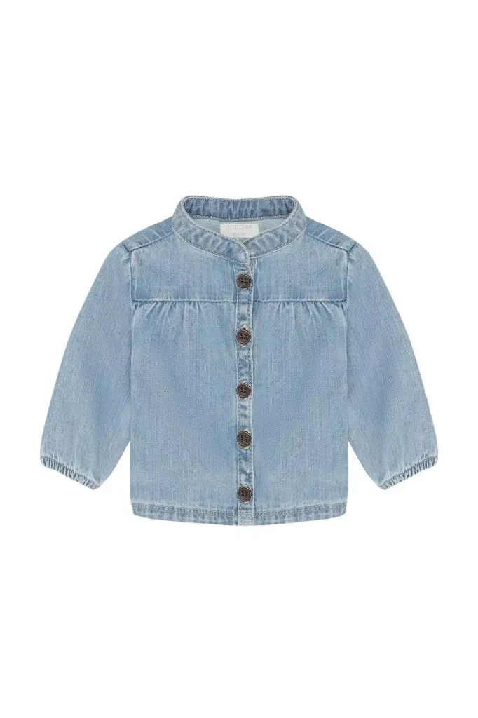 Blouse lange mouwen Light Blue Denim - Noppies (68)