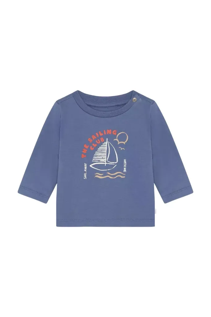 T-shirt ML Gray Blue- Noppies (9 mois)