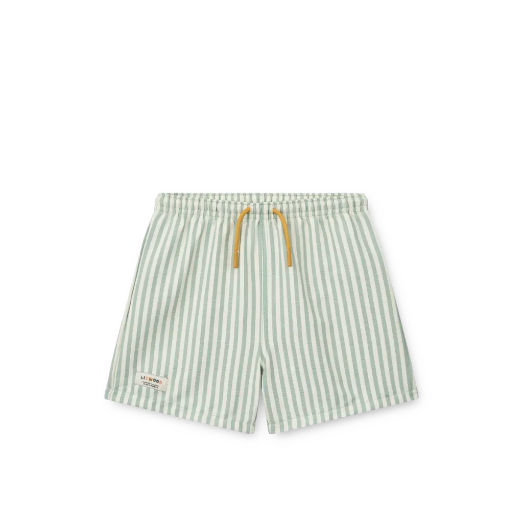 Short de bain Duke Stripe Peppermint Crisp White - Liewood (4 ans)