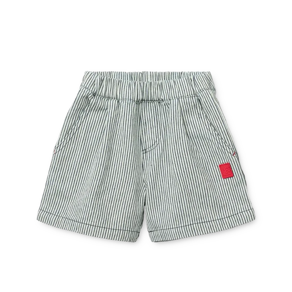 Short Borrisa Stripe Classic navy Crème de la crème  - Liewood (4 ans)