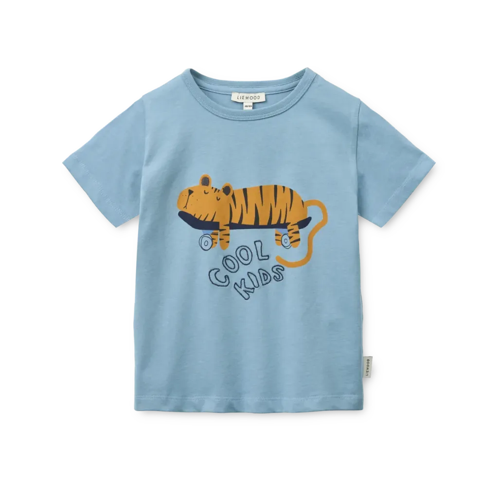 Apia Printed Shortsleeve T-shirt Tiger Beach - Liewood (134/140)