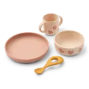 Baby Dinnerware Set Vivi Butterfly Apple blossom - Liewood