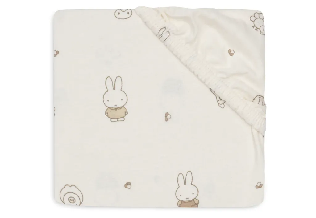 Jersey Fitted Sheet Miffy Family Farm 60x120 cm - Jollein