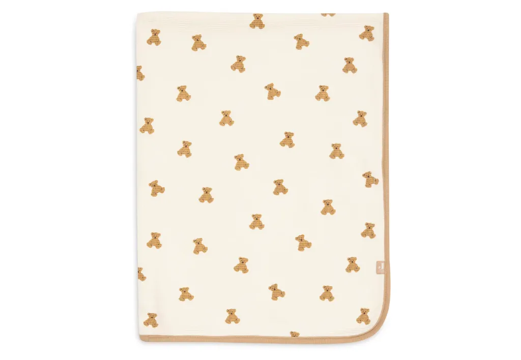 Jersey Deken Mini Teddy Bear Little Waffle - Jollein