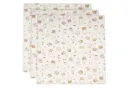 Trio de Langes Gaze de Coton 70x70cm Miffy Family Farm - Jollein