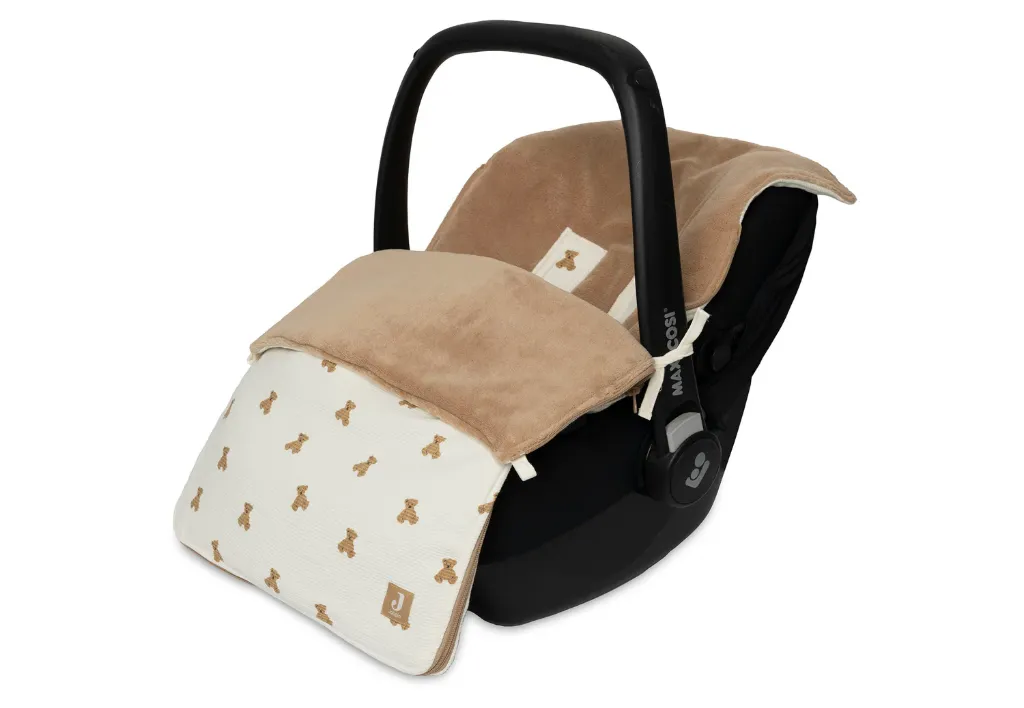 Footmuff Group 0+ 3/5-point Mini Teddy Bear Waffle - Jollein