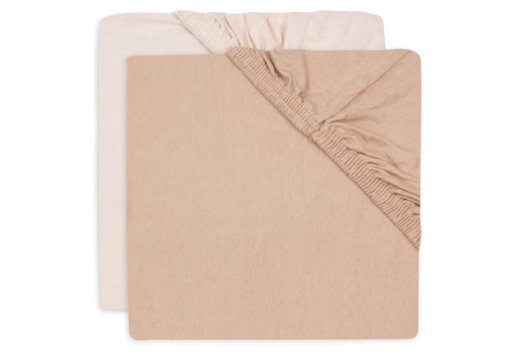 Drap-housse Jersey Wild Rose & Blush 60x120 cm - Jollein