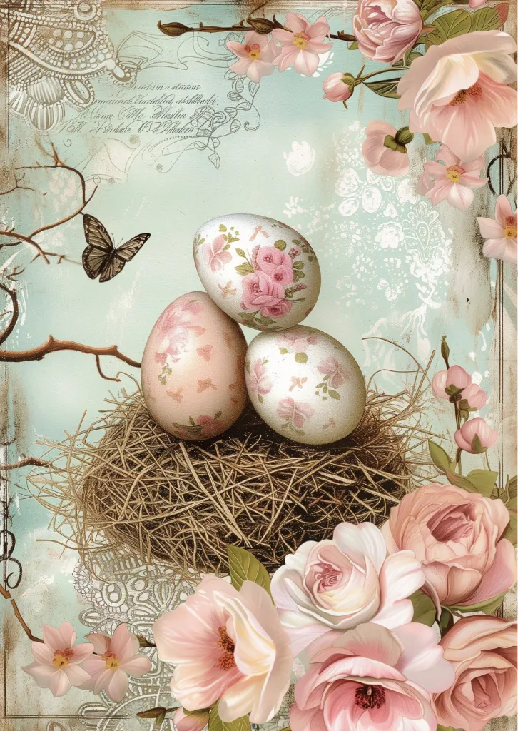 Happy Easter Postcard: No. 5 - Fripperies