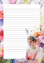 Bloc-notes Letters in Bloom - Fripperies