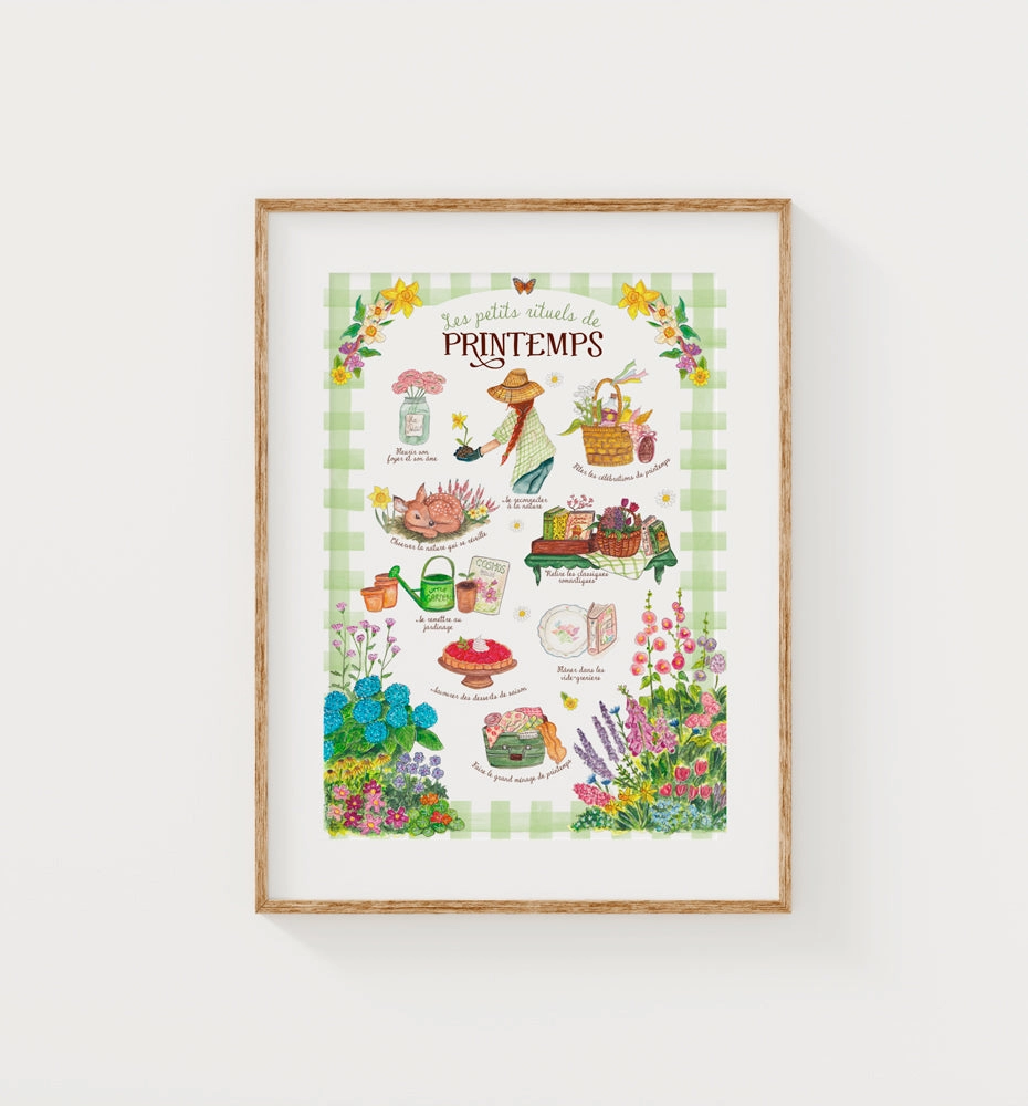 Poster A4 Rituels du Printemps - Caro from woodland
