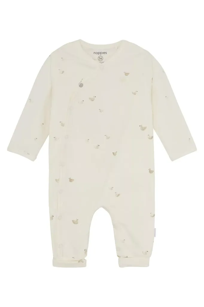 Pyjama LM Nolan Animals pattern Off White - Noppies