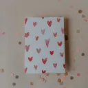 Carte postale Aquarelle Coeurs - Eulenschnitt