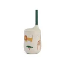 Gobelet à paille imprimé Ellis Safari Sandy mix 230 ml - Liewood