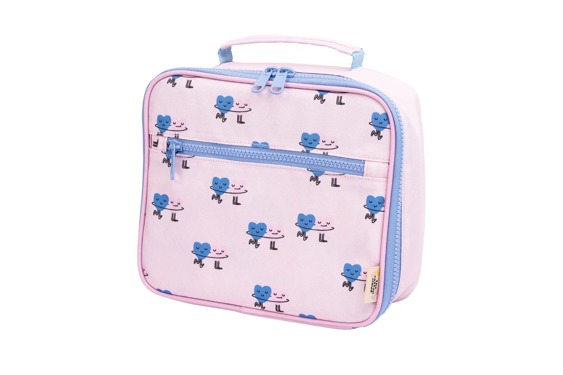 Insulated Lunch Bag Dancing Hearts - The Cotton Cloud