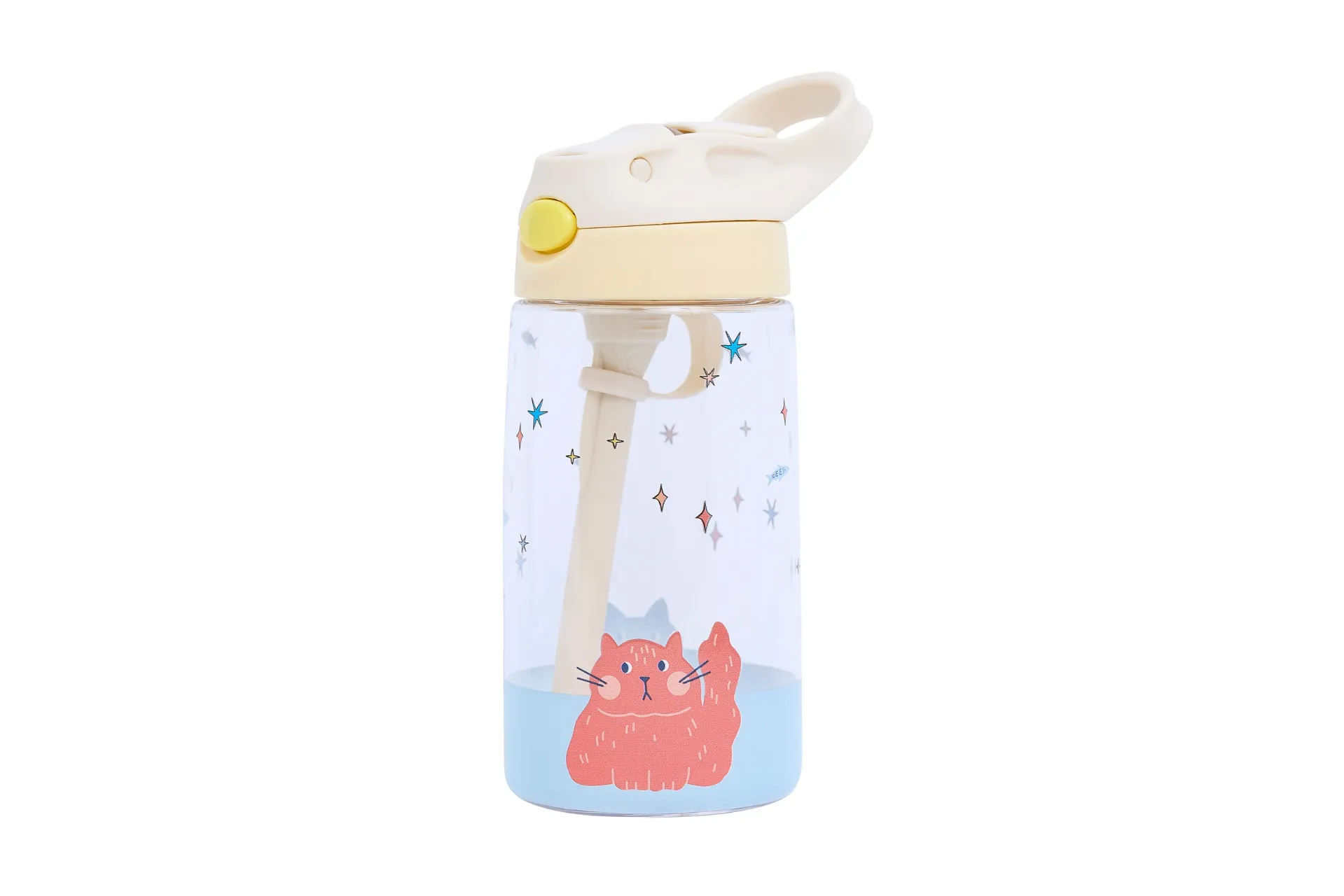 Kids Tritan Water Bottle 480 ml Meowtiful Cats - The Cotton Cloud
