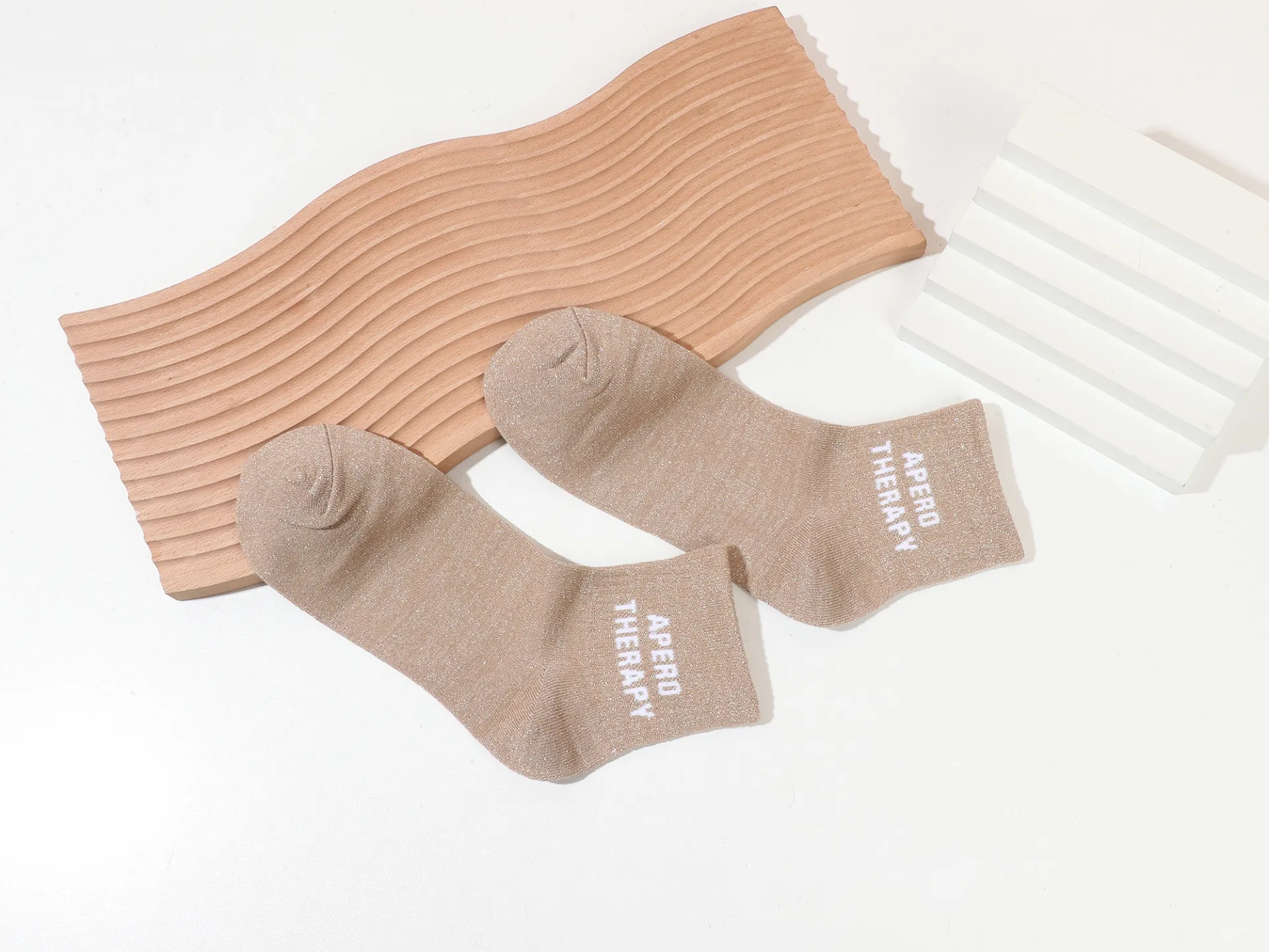 Chaussettes à paillettes Apéro Therapy - Inès Delaure