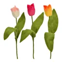 Tulipe décorative en feutre Rose - Wurm