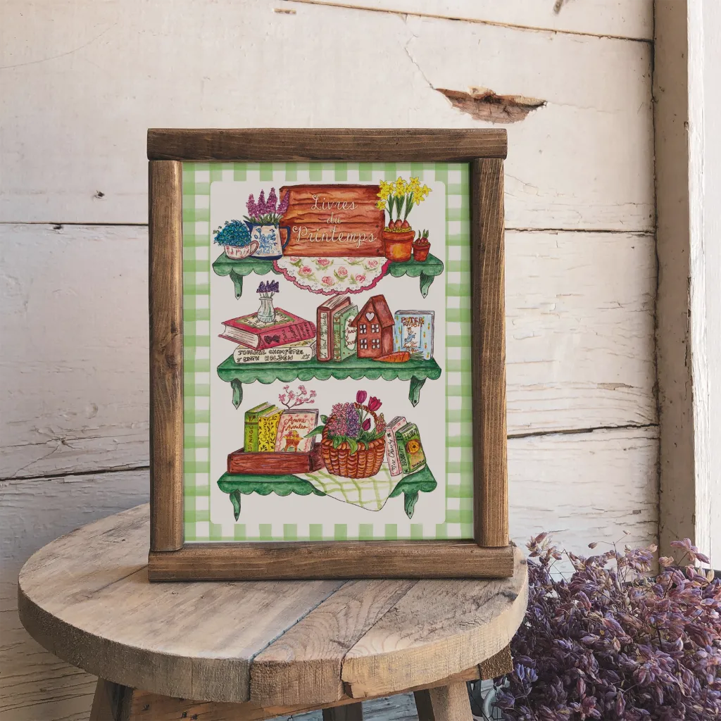 Affiche A4 Livres du Printemps - Caro from woodland