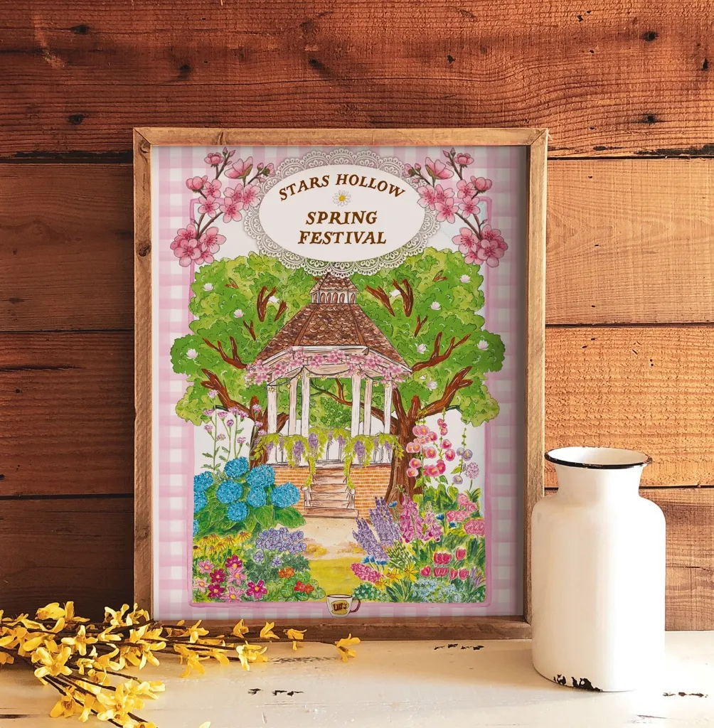 Poster A4 Gilmore Spring Festival - Caro from woodland