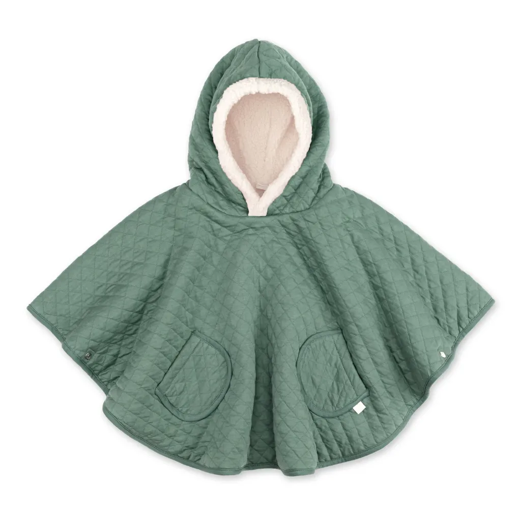 Poncho de voyage 9-36m Pady quilted et teddy Green - Liste de naissance d'Adèle Moreau et Nicolas De Moor