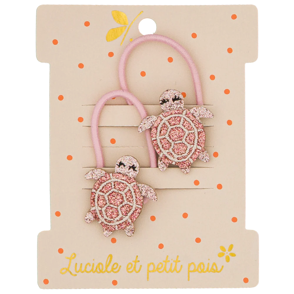 Élastiques mini paire Lulu la Tortue - Luciole et Petit Pois