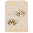 Teddy the Cavalier King Charles Hair Clip Duo - Luciole et Petit Pois